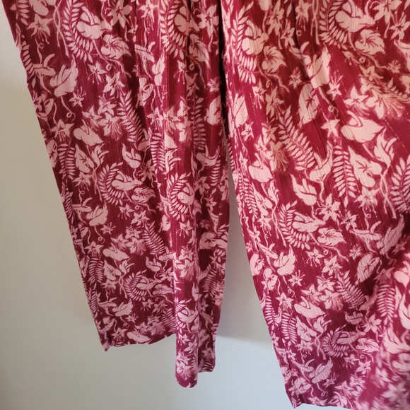 INC International Concepts Botanical Print Wide Leg Pants New - Picture 5 of 11